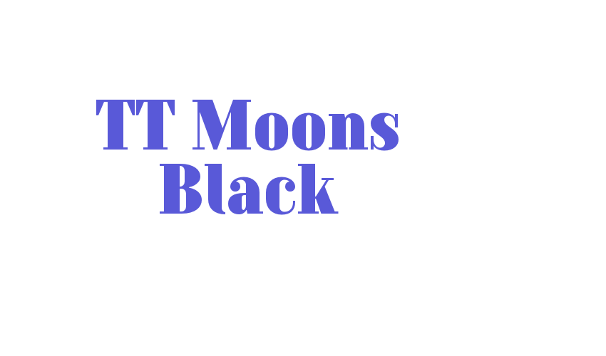 TT Moons Black Font Download