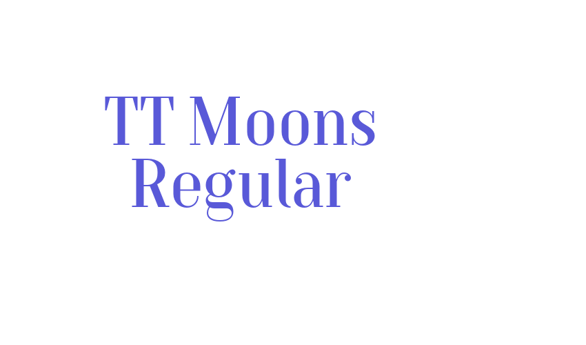 TT Moons Regular Font