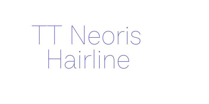 TT Neoris Hairline Font Download