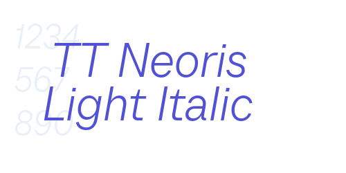 TT Neoris Light Italic-font-download