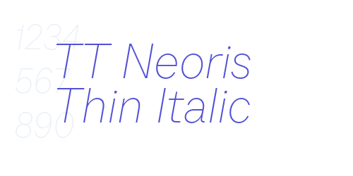 TT Neoris Thin Italic-font-download