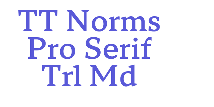 TT Norms Pro Serif Trl Md Font