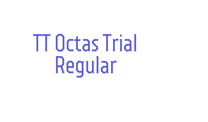 TT Octas Trial Regular Font Download