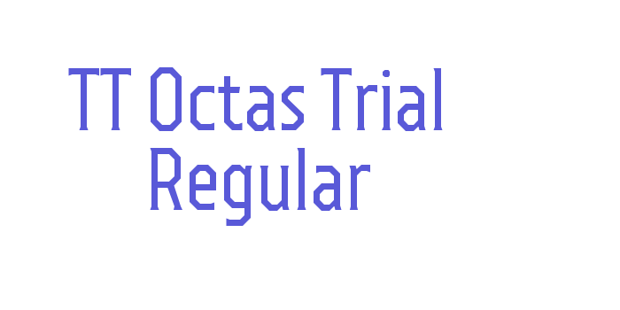 TT Octas Trial Regular Font