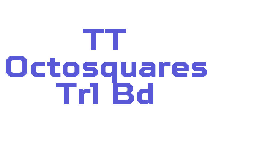 TT Octosquares Trl Bd Font Download