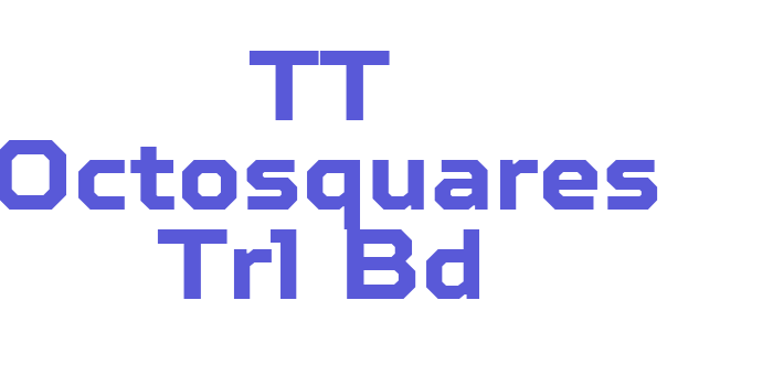 TT Octosquares Trl Bd Font Download