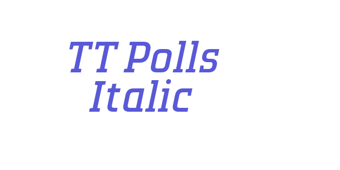 TT Polls Italic Font Download