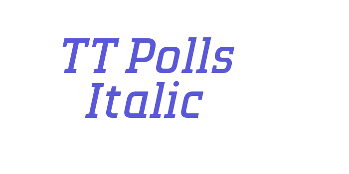 TT Polls Italic Font