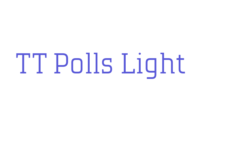 TT Polls Light Font Download