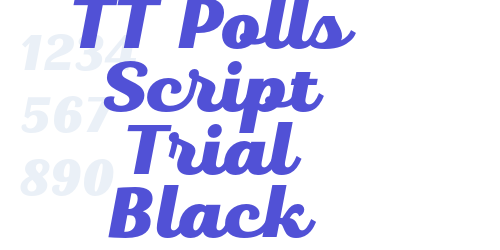 TT Polls Script Trial Black-font-download