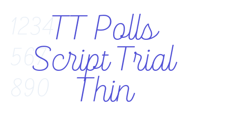 TT Polls Script Trial Thin-font-download