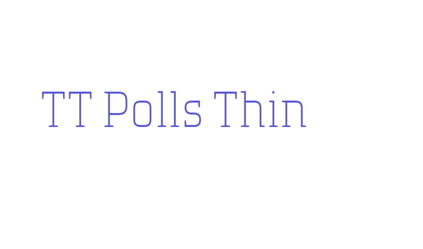 TT Polls Thin Font Download