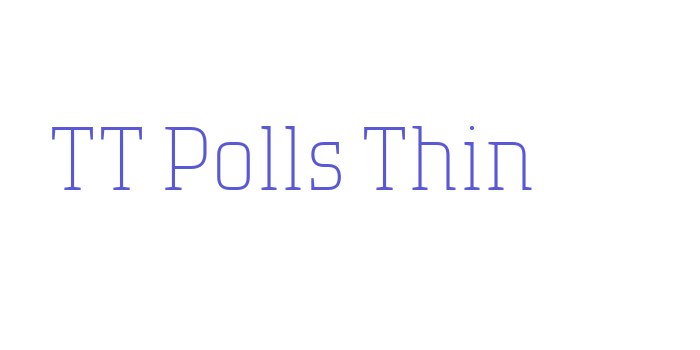 TT Polls Thin Font Download