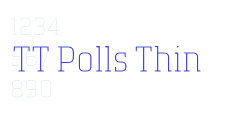 TT Polls Thin-font-download
