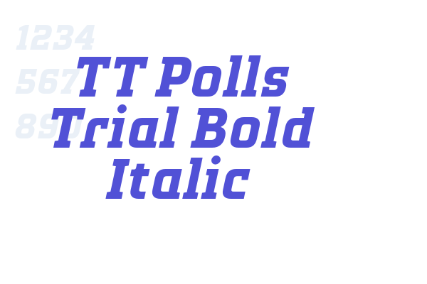 TT Polls Trial Bold Italic