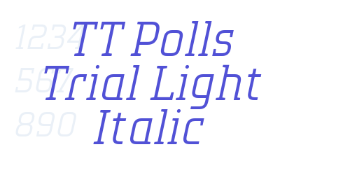 TT Polls Trial Light Italic-font-download