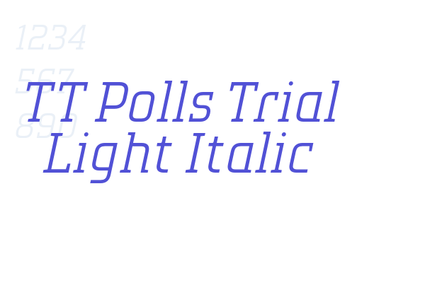 TT Polls Trial Light Italic