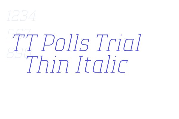 TT Polls Trial Thin Italic