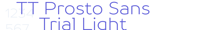 TT Prosto Sans Trial Light font