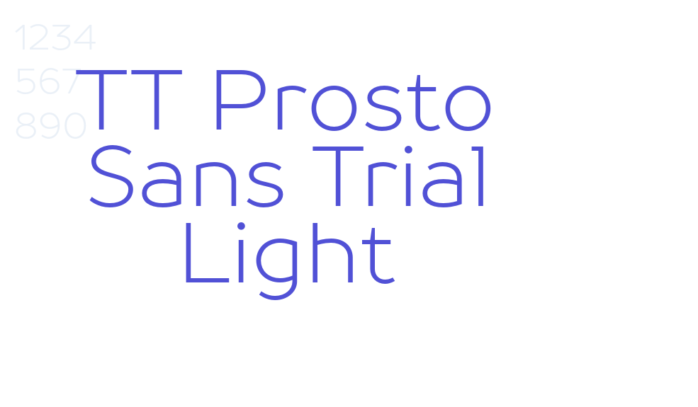 TT Prosto Sans Trial Light-font-download