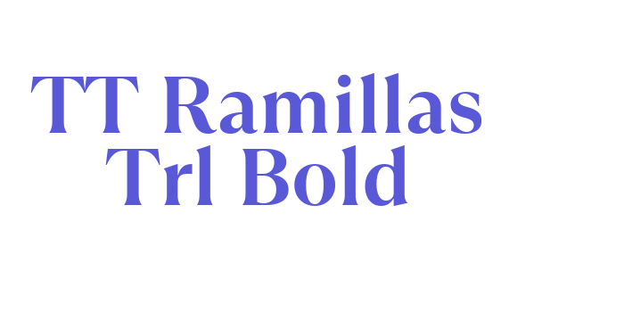 TT Ramillas Trl Bold Font Download