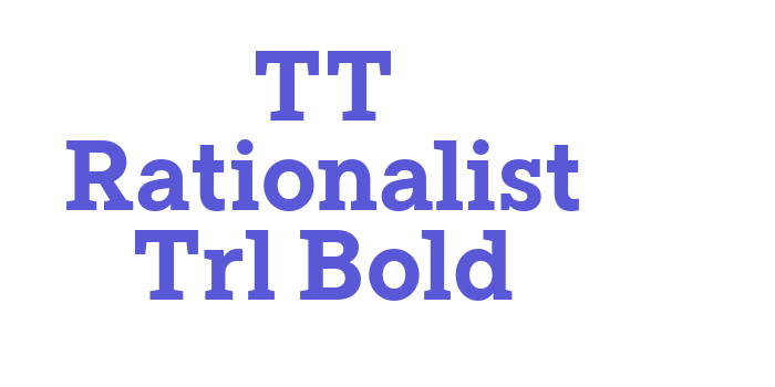 TT Rationalist Trl Bold Font Download