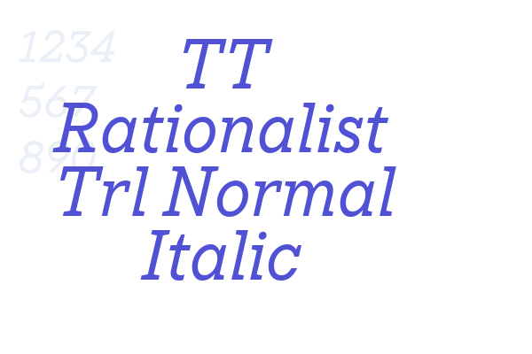 TT Rationalist Trl Normal Italic