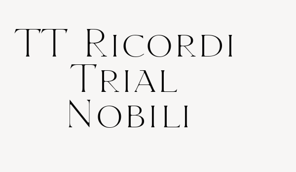 TT Ricordi Trial Nobili Font