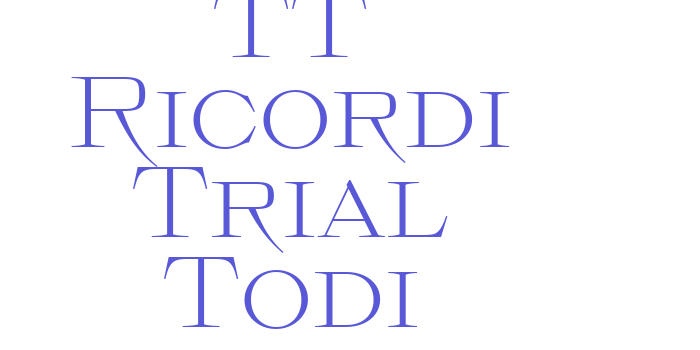 TT Ricordi Trial Todi Font