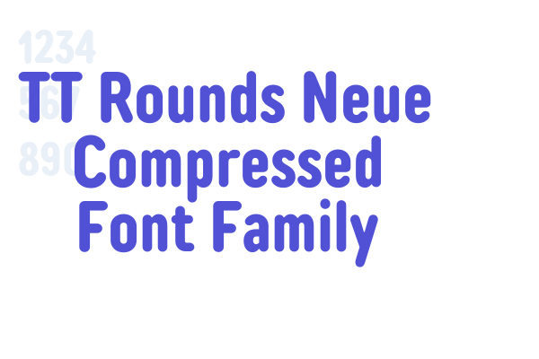 TT Rounds Neue Compressed Font Family