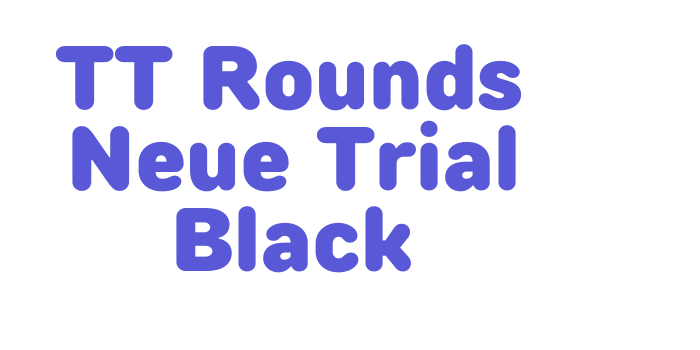 TT Rounds Neue Trial Black Font Download