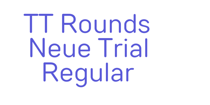 TT Rounds Neue Trial Regular Font Download