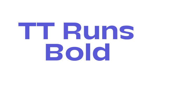 TT Runs Bold Font Download