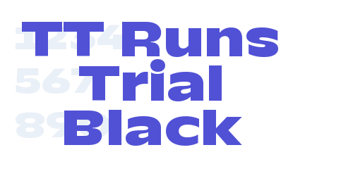 TT Runs Trial Black-font-download