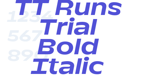 TT Runs Trial Bold Italic-font-download
