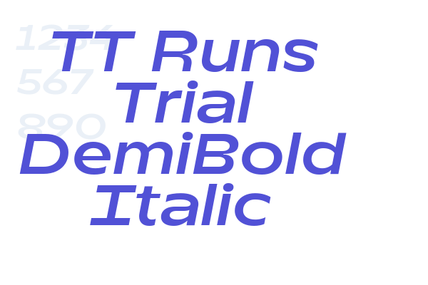 TT Runs Trial DemiBold Italic