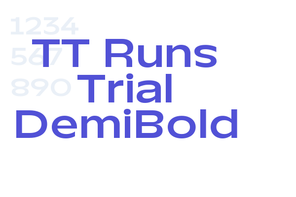 TT Runs Trial DemiBold