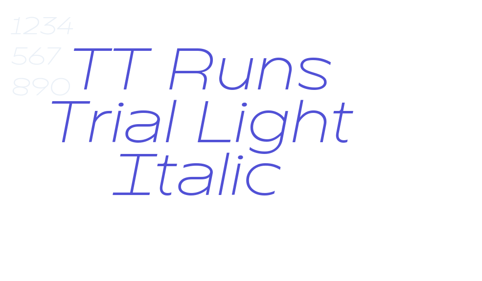 TT Runs Trial Light Italic-font-download