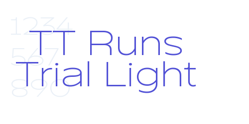 TT Runs Trial Light-font-download