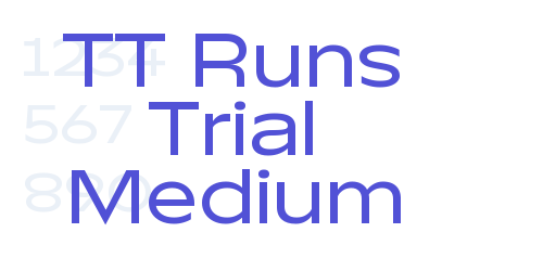 TT Runs Trial Medium-font-download