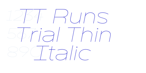 TT Runs Trial Thin Italic-font-download