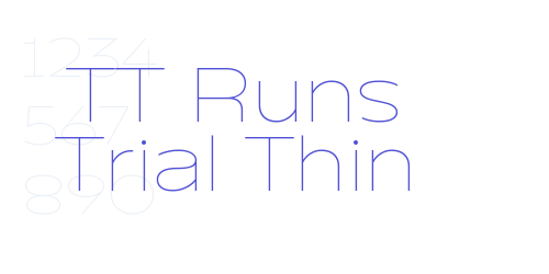 TT Runs Trial Thin-font-download