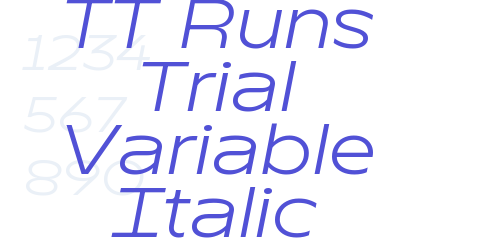 TT Runs Trial Variable Italic-font-download