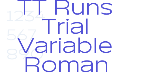 TT Runs Trial Variable Roman-font-download
