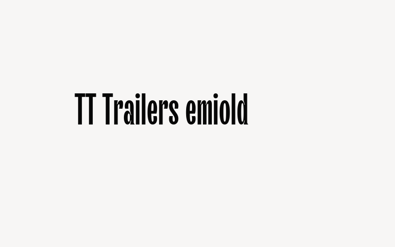 TT Trailers DemiBold Font