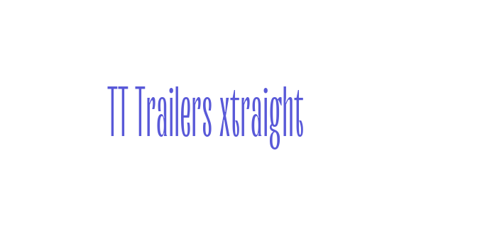 TT Trailers ExtraLight Font