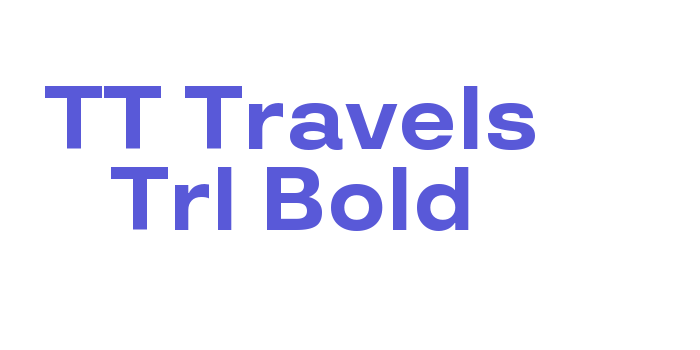 TT Travels Trl Bold Font Download