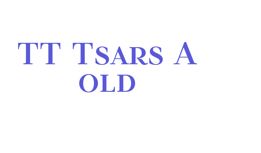 TT Tsars A Bold Font