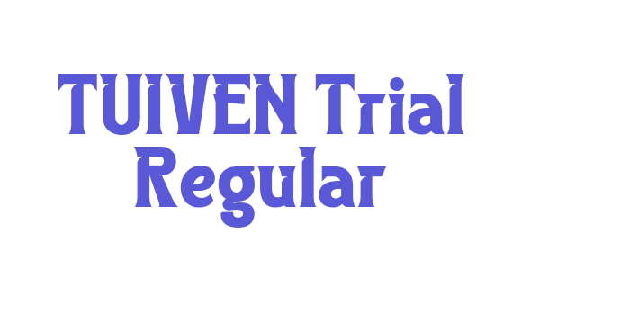 TUIVEN Trial Regular Font Download