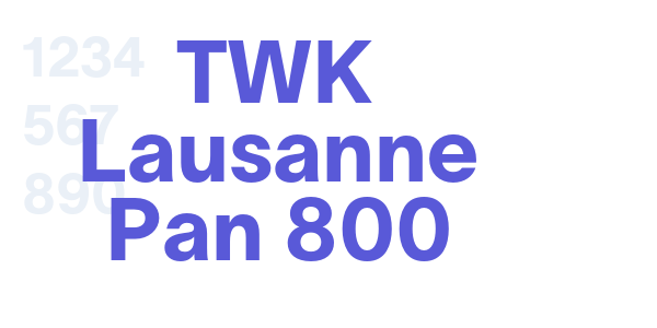 TWK Lausanne Pan 800 font free